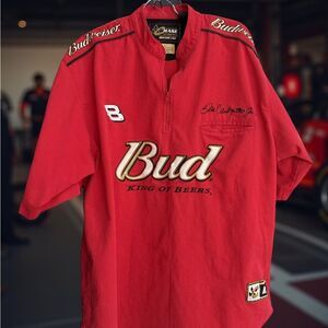 Dale Earnhardt Jr. Budweiser Chase authentic quarter zip shirt‎ XL